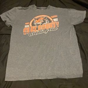 Clay County wrestling shirt